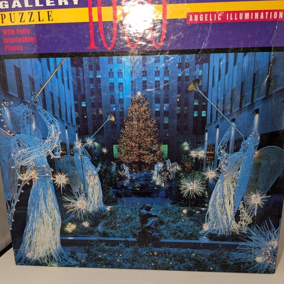 21 1/2" x 27 1/2" Angelic Illuminations 1000 Pc Golden Gallery Puzzle Complete - Picture 2 of 7